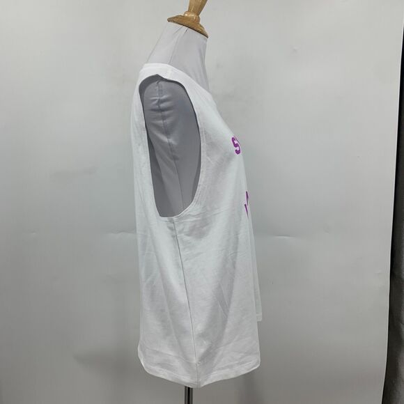 Fabletics International Womens Day Muscle Tank Womens M Medium Drop Armhole Top - Picture 4 of 15